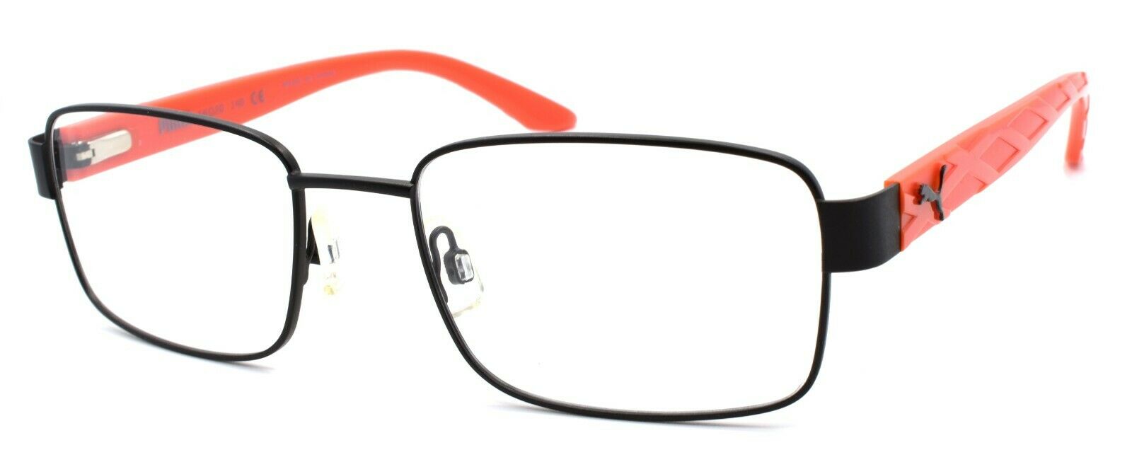 1-PUMA PU0025O 005 Men's Eyeglasses Frames 56-20-140 Black / Red-889652004006-IKSpecs