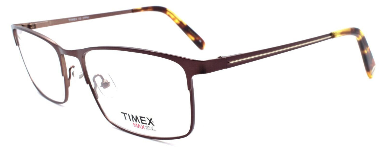 1-Timex 2:37 PM Men's Eyeglasses Frames 56-18-140 Brown-715317197151-IKSpecs