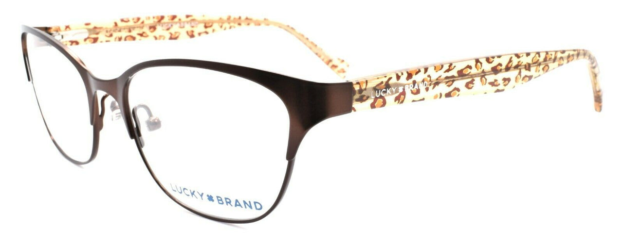 1-LUCKY BRAND L505 Women's Eyeglasses Frames Cat-eye 52-17-140 Brown-751286288230-IKSpecs