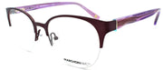 1-Marchon M4004 505 Women's Eyeglasses Frames Half-rim 50-18-135 Plum-886895430579-IKSpecs
