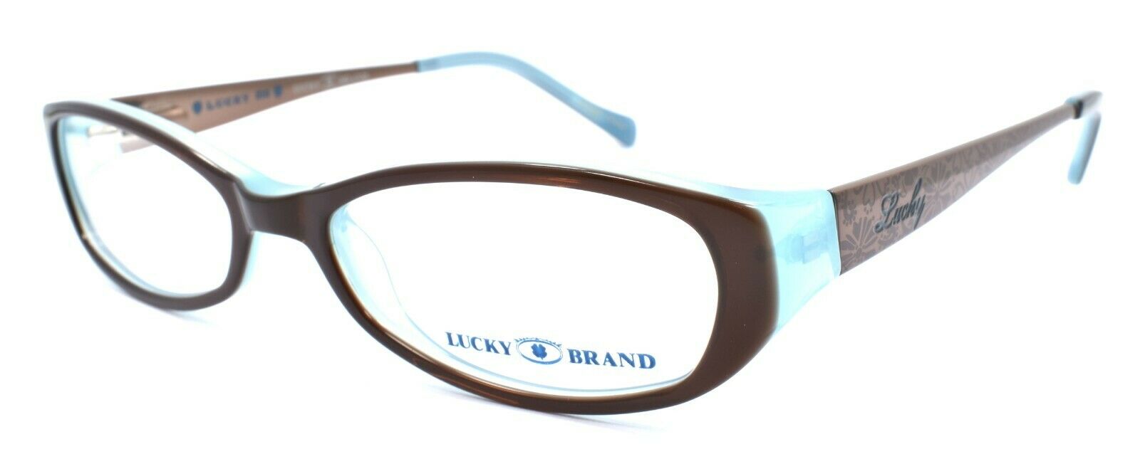 1-LUCKY BRAND Beach Trip Kids Girls Eyeglasses Frames 46-15-130 Brown + CASE-751286214925-IKSpecs