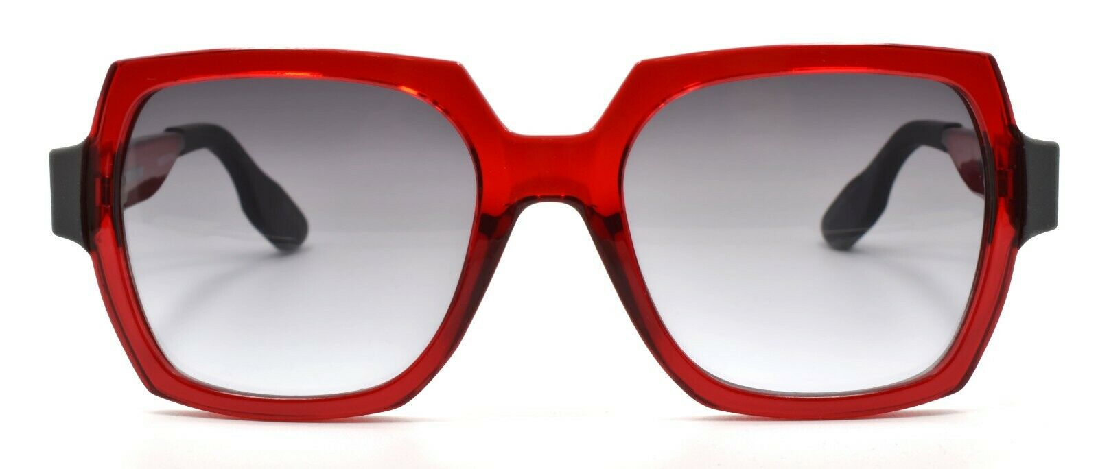 2-McQ Alexander McQueen MQ0013S 003 Women's Sunglasses Red & Gray / Smoke Gradient-889652001906-IKSpecs