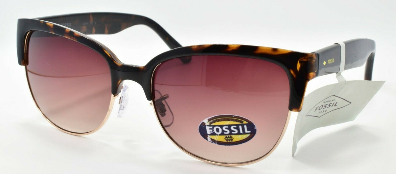 1-Fossil FW148 Women's Sunglasses 56-18-146 Havana / Brown Gradient-IKSpecs