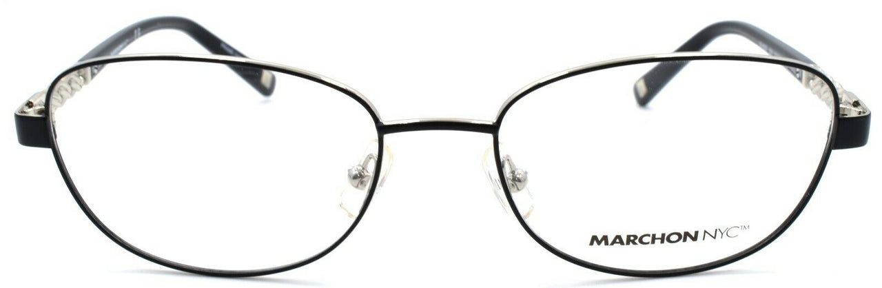 2-Marchon M4005 001 Women's Eyeglasses Frames 53-17-135 Black-886895448024-IKSpecs
