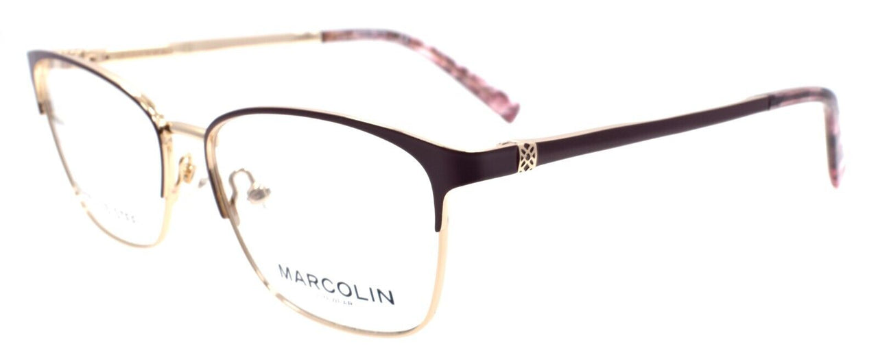 Marcolin MA5029 070 Women's Eyeglasses Frames 53-15-140 Bordeaux