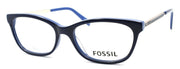 1-Fossil FOS 7010 PJP Women's Eyeglasses Frames 53-17-140 Blue + CASE-762753342553-IKSpecs