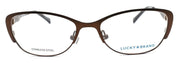 2-LUCKY BRAND D704 Kids Girls Eyeglasses Frames 47-15-130 Brown + CASE-751286282221-IKSpecs