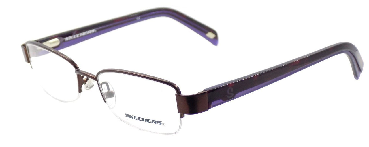 SKECHERS SK2084 SBRN Women's Eyeglasses Frames 49-17-135 Satin Brown + CASE
