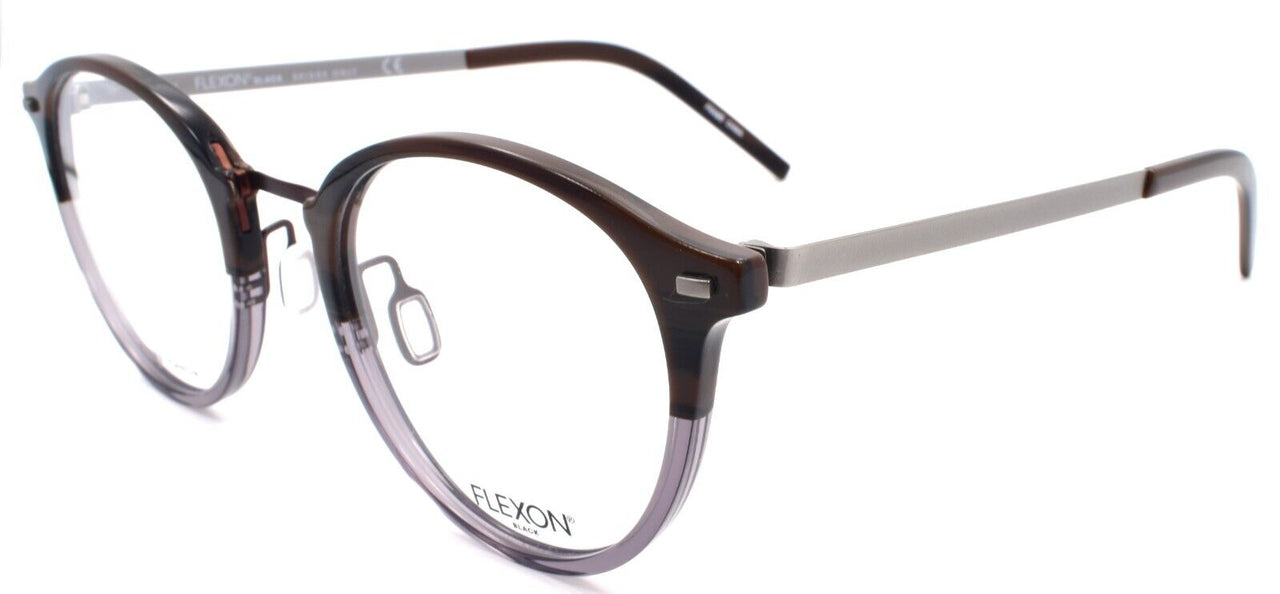 1-Flexon B2024 221 Men's Eyeglasses Frames Brown Horn 50-23-145 Flexible Titanium-883900206532-IKSpecs