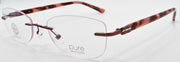 1-Airlock Grace 200 210 Women's Glasses Rimless 49-18-140 Brown Rose Swarovski-886895404396-IKSpecs