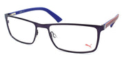 1-PUMA PU0027O 003 Men's Eyeglasses Frames 55-17-140 Blue / Red-889652002361-IKSpecs