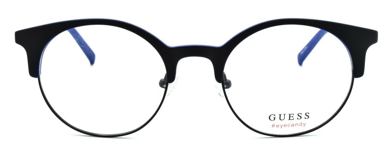 2-GUESS GU3025 002 Eye Candy Women's Eyeglasses Frames Round 51-21-135 Matte Black-664689924646-IKSpecs