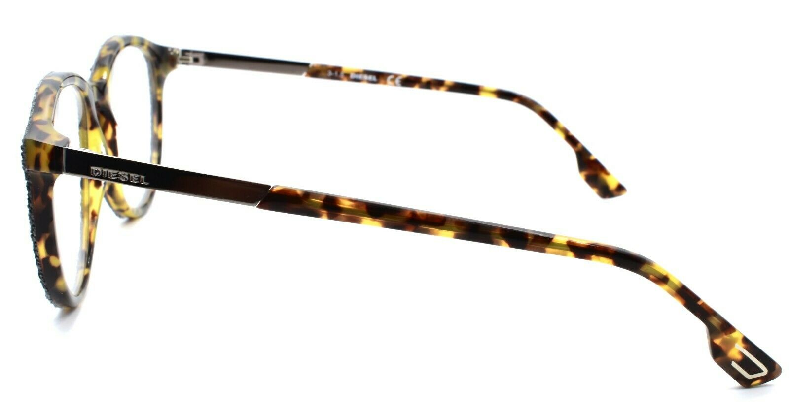 3-Diesel DL5117 005 Unisex Eyeglasses Frames 52-17-145 Black Denim / Blonde Havana-664689647026-IKSpecs