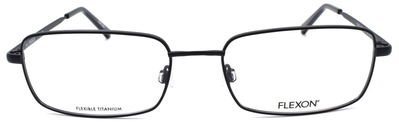 2-Flexon H6051 001 Men's Eyeglasses Frames 55-18-145 Black Flexible Titanium-886895485579-IKSpecs