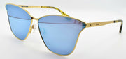 1-McQ Alexander McQueen MQ0087S 006 Women's Sunglasses Cat-eye Gold / Mirrored-889652092461-IKSpecs