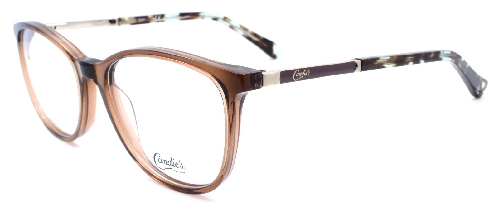 1-Candies CA0503 047 Women's Eyeglasses Frames 50-16-135 Light Brown-664689978656-IKSpecs