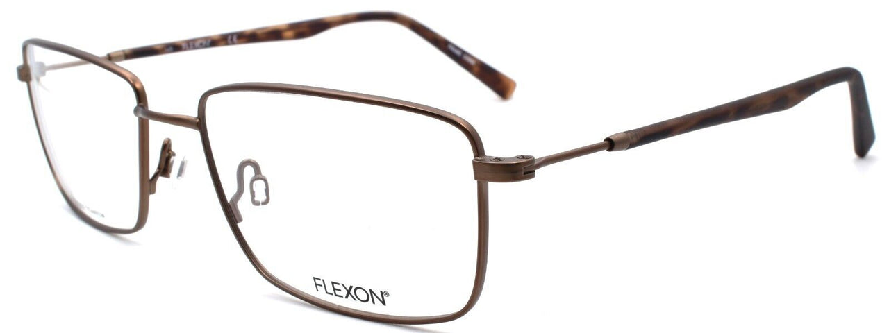 1-Flexon H6013 210 Men's Eyeglasses Frames 56-18-145 Brown Flexible Titanium-886895450300-IKSpecs