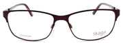 2-Skaga 3870 Py 5404 Women's Eyeglasses Frames TITANIUM 54-15-135 Burgundy-IKSpecs