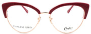 2-Candies CA0172 069 Women's Eyeglasses Frames Cat Eye 51-16-140 Bordeaux / Gold-889214071491-IKSpecs