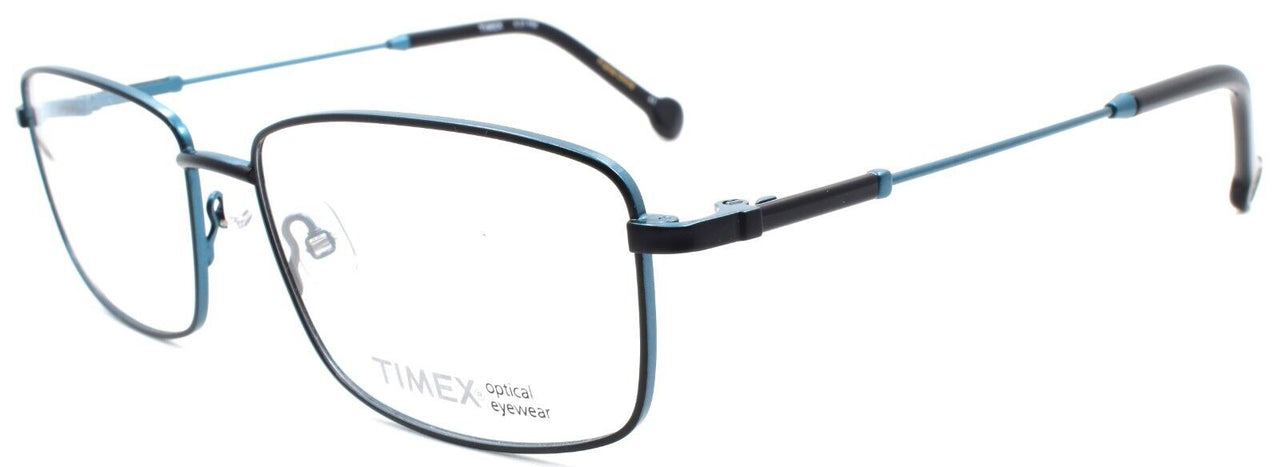 1-Timex 4:31 PM Men's Eyeglasses Frames Large 57-17-145 Black / Petrol-715317155472-IKSpecs