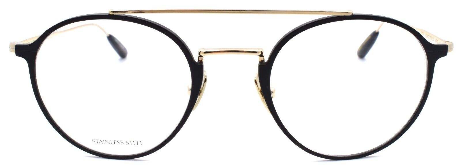 2-John Varvatos V174 Men's Eyeglasses Frames Aviator 50-22-145 Black / Gold Japan-751286330212-IKSpecs