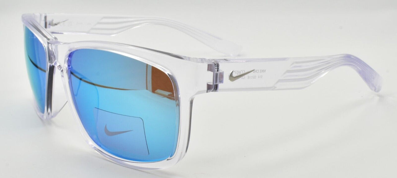 Nike Cruiser FQ4677 914 Sunglasses Gray Crystal / Frozen Blue Mirror