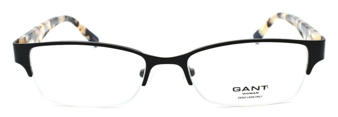 2-GANT GW Eliza SBLK Women's Half-rim Eyeglasses Frames 51-17-135 Satin Black-715583703339-IKSpecs