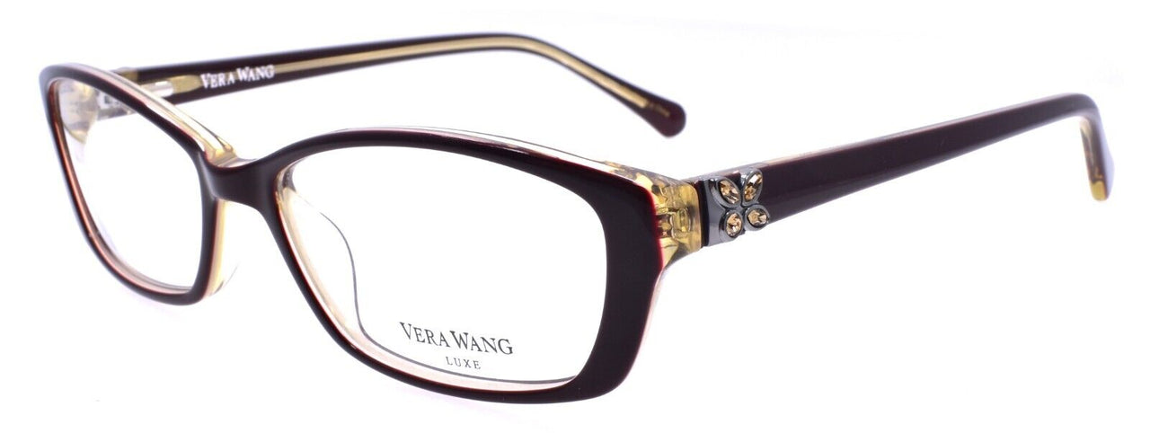 Vera Wang Lissome BU Women's Eyeglasses Frames 51-16-135 Burgundy w/ Crystals