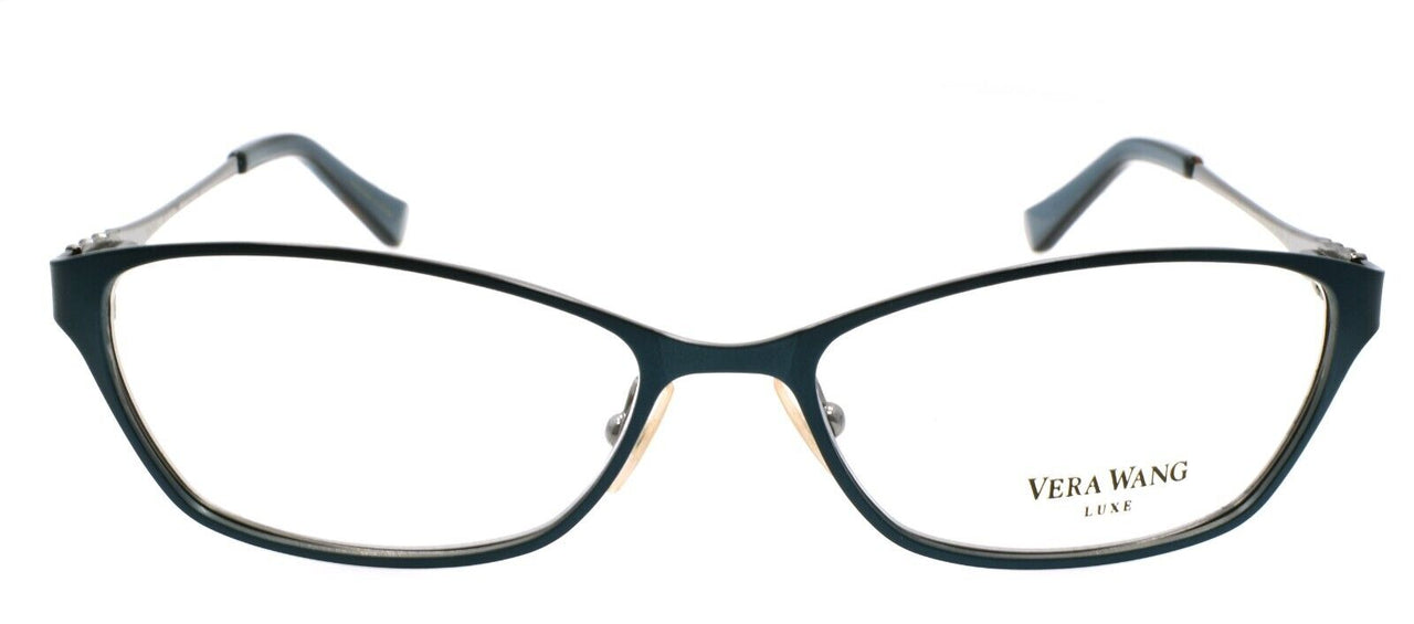 Vera Wang Europa TE Women's Eyeglasses Frames 51-15-135 Teal w/ Crystals