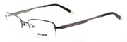 1-HD410 GUN Men's Half-rim Eyeglasses Frames 52-19-145 Gunmetal + CASE-715583433212-IKSpecs