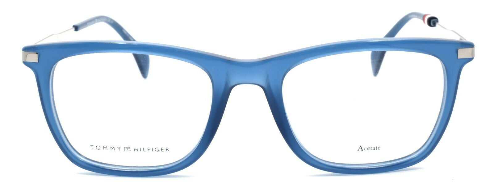 2-TOMMY HILFIGER TH 1472 PJP Men's Eyeglasses Frames 51-20-145 Blue + CASE-762753613424-IKSpecs