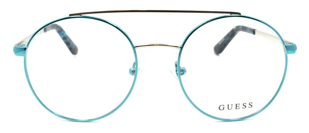 2-GUESS GU2714 084 Women's Eyeglasses Frames Aviator 50-18-135 Shiny Light Blue-889214025524-IKSpecs