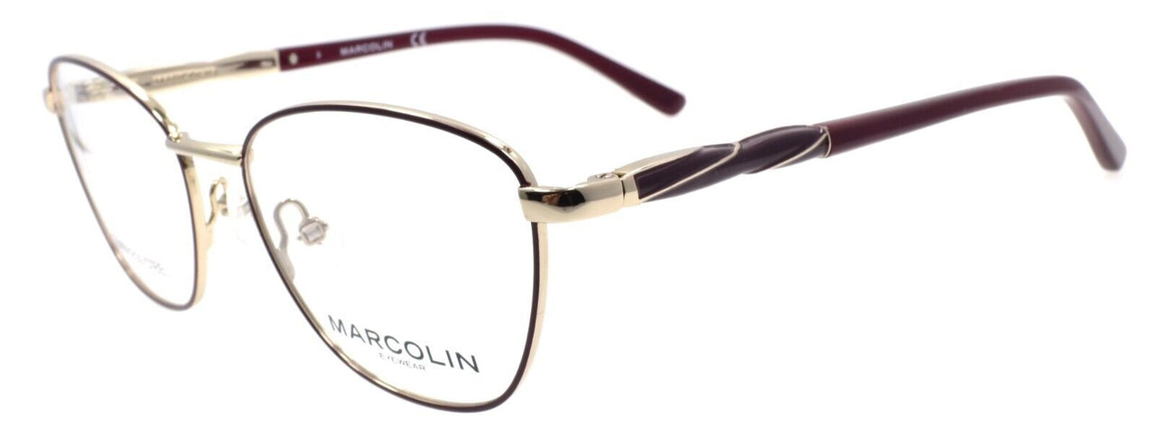 Marcolin MA5024 070 Women's Eyeglasses Frames 51-16-140 Bordeaux