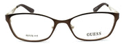 2-GUESS GU2515 049 Women's Eyeglasses Frames Petite 50-16-135 Matte Dark Brown-664689787838-IKSpecs