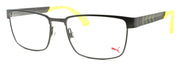 1-PUMA PU0050O 004 Men's Eyeglasses Frames 55-17-140 Ruthenium / Yellow + CASE-889652015804-IKSpecs