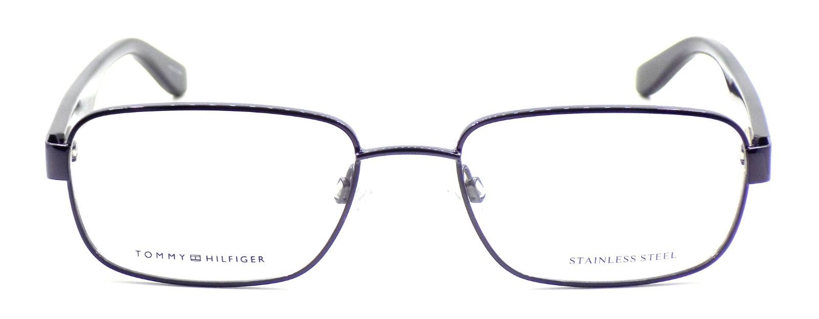 2-TOMMY HILFIGER TH 1489 PJP Men's Eyeglasses Frames 55-19-145 Blue + CASE-762753622655-IKSpecs