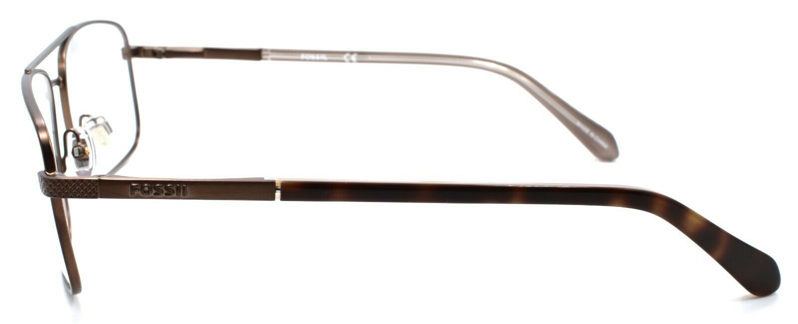 3-Fossil FOS 6060 OKL Men's Eyeglasses Frames Aviator 56-16-140 Brushed Bronze-762753317131-IKSpecs