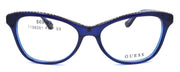 2-GUESS GU2624 092 Women's Eyeglasses Frames Cat Eye 53-16-135 Blue-664689936335-IKSpecs