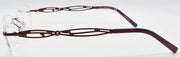 3-Airlock Enchantment 202 505 Women's Glasses Rimless 49-18-140 Plum w/ Swarovski-886895380997-IKSpecs