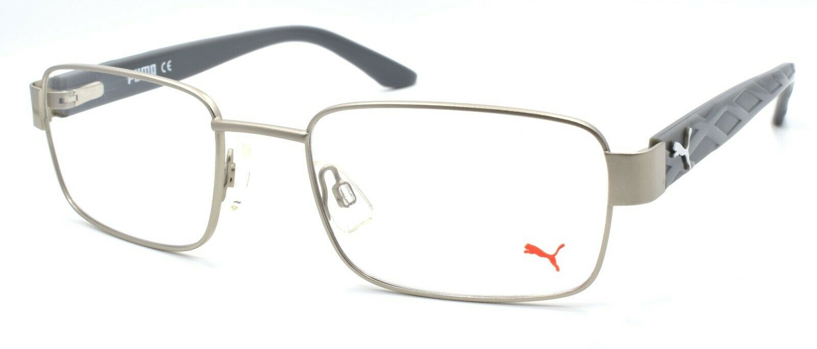 1-PUMA PU0025O 003 Men's Eyeglasses Frames 54-20-140 Silver / Gray-889652003986-IKSpecs