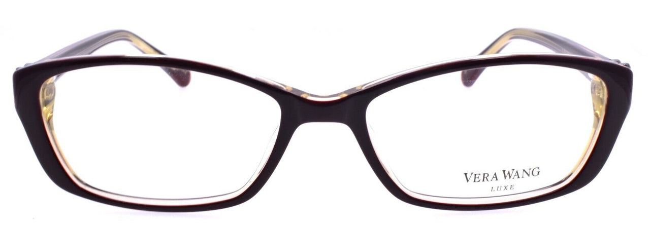 Vera Wang Lissome BU Women's Eyeglasses Frames 51-16-135 Burgundy w/ Crystals