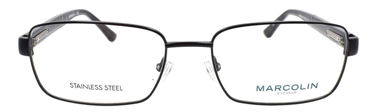 Marcolin MA3015 002 Men's Eyeglasses Frames 56-18-145 Matte Black