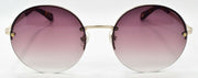 2-Fossil 2083/S 0NRHA Women's Sunglasses Semi-Rimless Round Gold / Brown Gradient-716736081540-IKSpecs