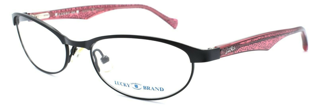 1-LUCKY BRAND Peppy Women's Eyeglasses Frames PETITE 49-16-130 Black + CASE-751286248562-IKSpecs