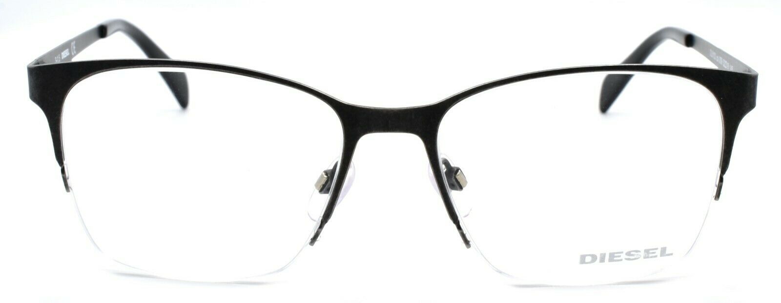 2-Diesel DL5152 009 Unisex Eyeglasses Frames Half Rim 52-16-145 Distressed Grey-664689707560-IKSpecs