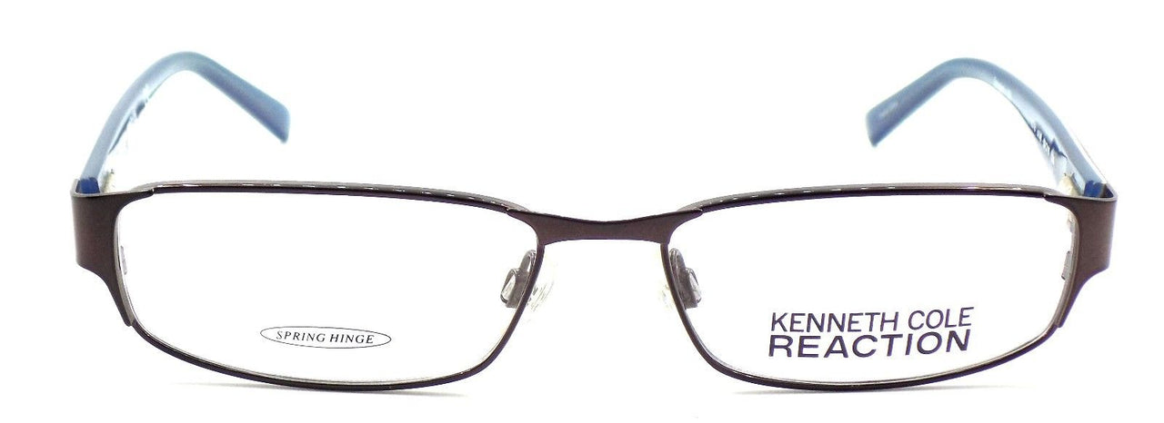 2-Kenneth Cole REACTION KC716 048 Women's Eyeglasses 53-15-135 Shiny Dark Brown-726773169156-IKSpecs