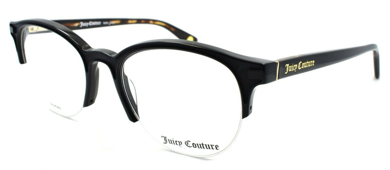 1-Juicy Couture JU164 00AB Women's Eyeglasses Half-rim 50-19-135 Black / Havana-762753441928-IKSpecs