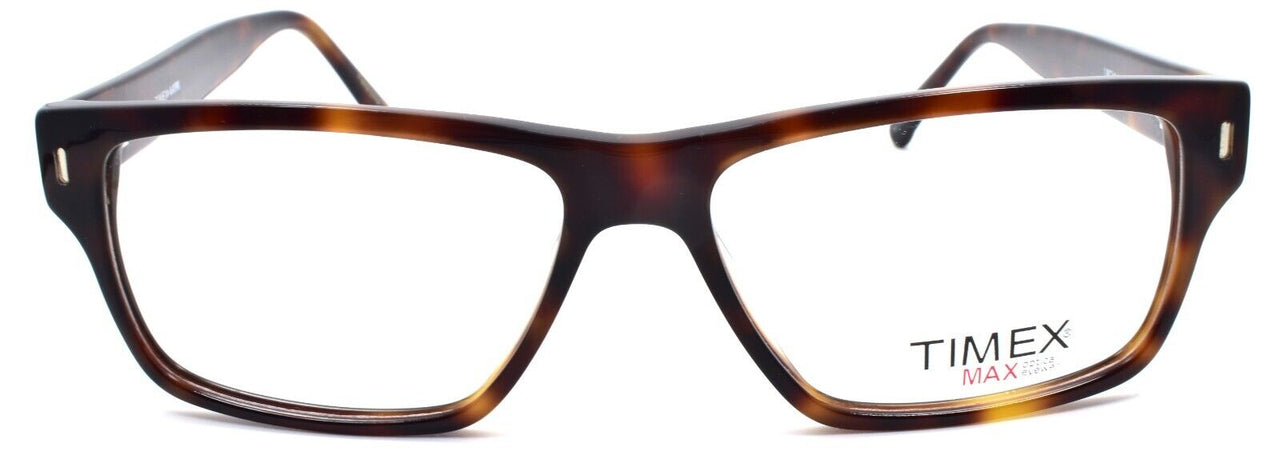 2-Timex 4:41 PM Men's Eyeglasses Frames LARGE 58-16-150 Tortoise-715317151085-IKSpecs