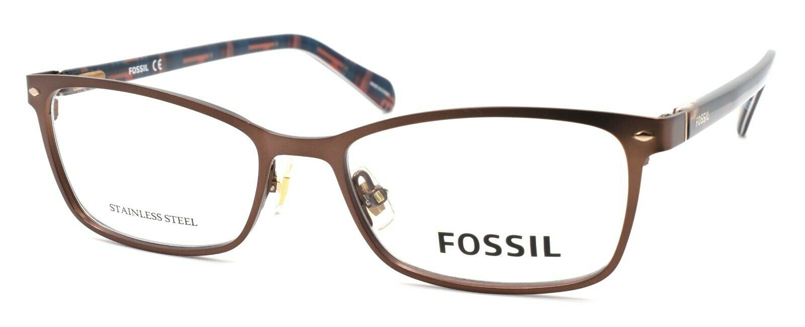 1-Fossil FOS 7038 4IN Women's Eyeglasses Frames 50-16-140 Matte Brown + CASE-716736080918-IKSpecs