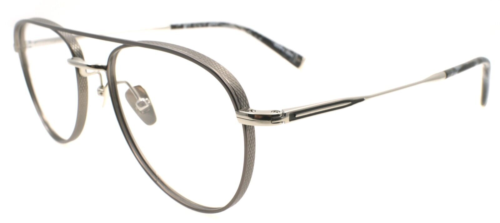 1-John Varvatos V175 Men's Eyeglasses Titanium 54-19-150 Gunmetal / Silver Japan-751286324020-IKSpecs